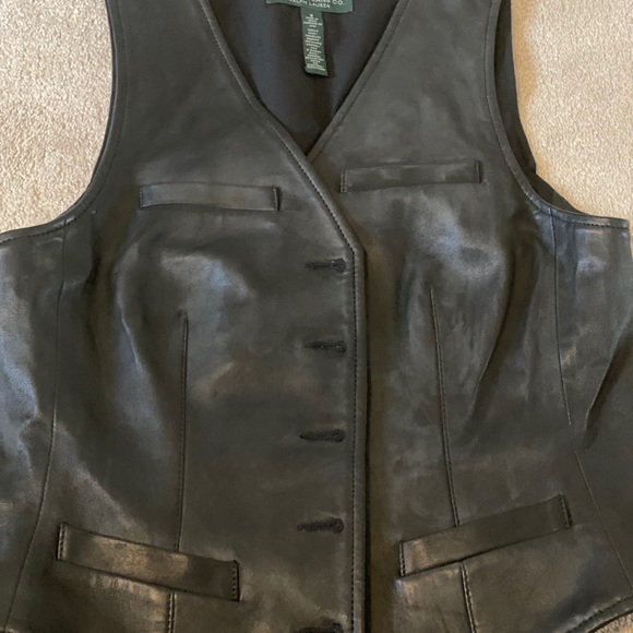 Ralph Lauren Pure leather vest for women - Picture 2 of 4